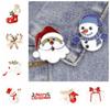 Snowman Santa Rhinestone Badge Fashionable New Year Pins Christmas Brooch  New Year Jewelry