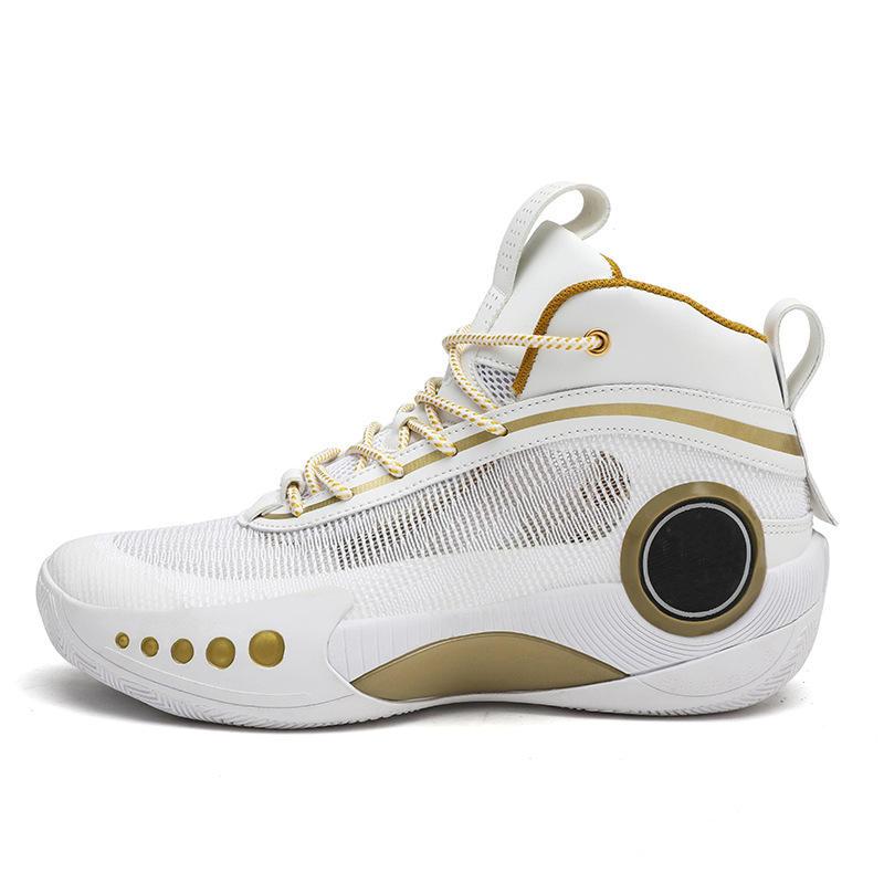 

Баскетбольные кроссовки OEM Custom Made Designer High Top Men Basketball Sneakers Shoes 45 белого золота
