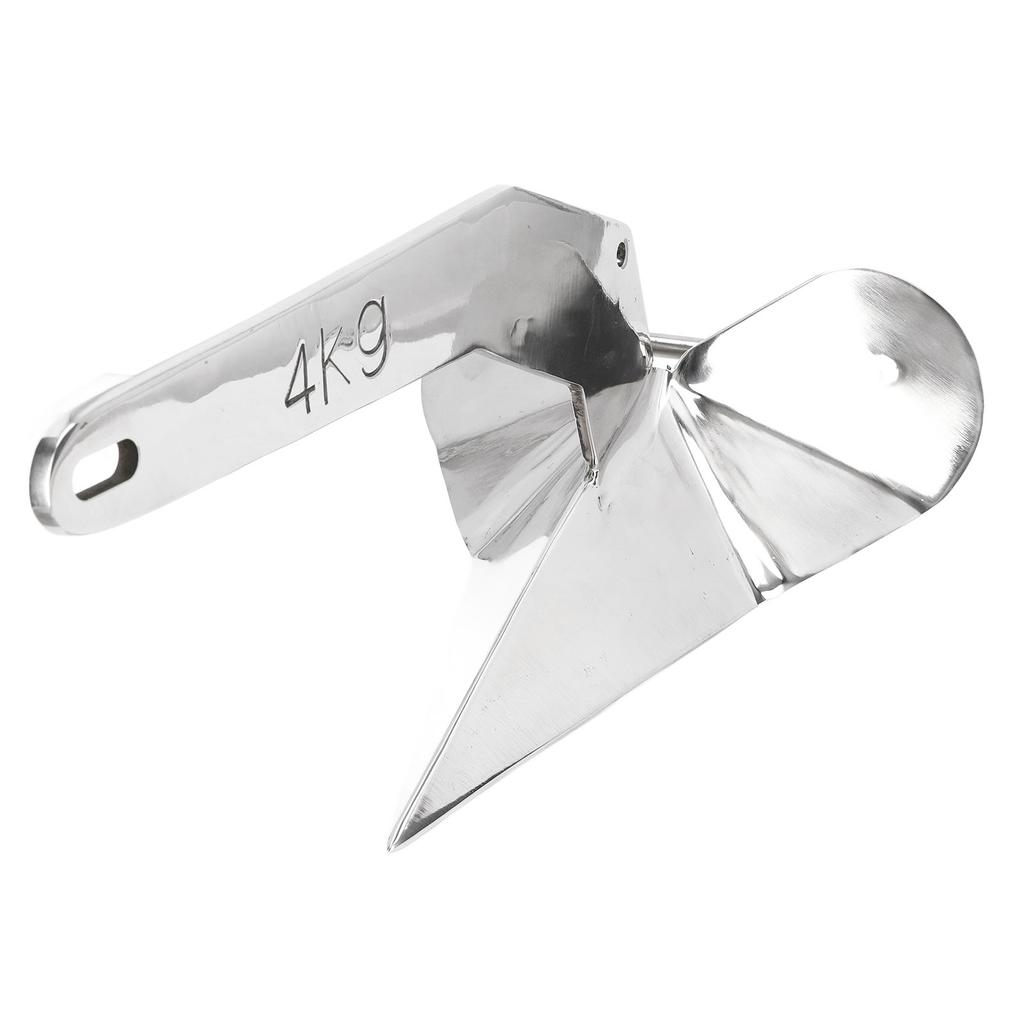 Delta Style Boat Anchor 4KG Triangle Wing Type Plow Anchor for Boat Mooring On The Beach