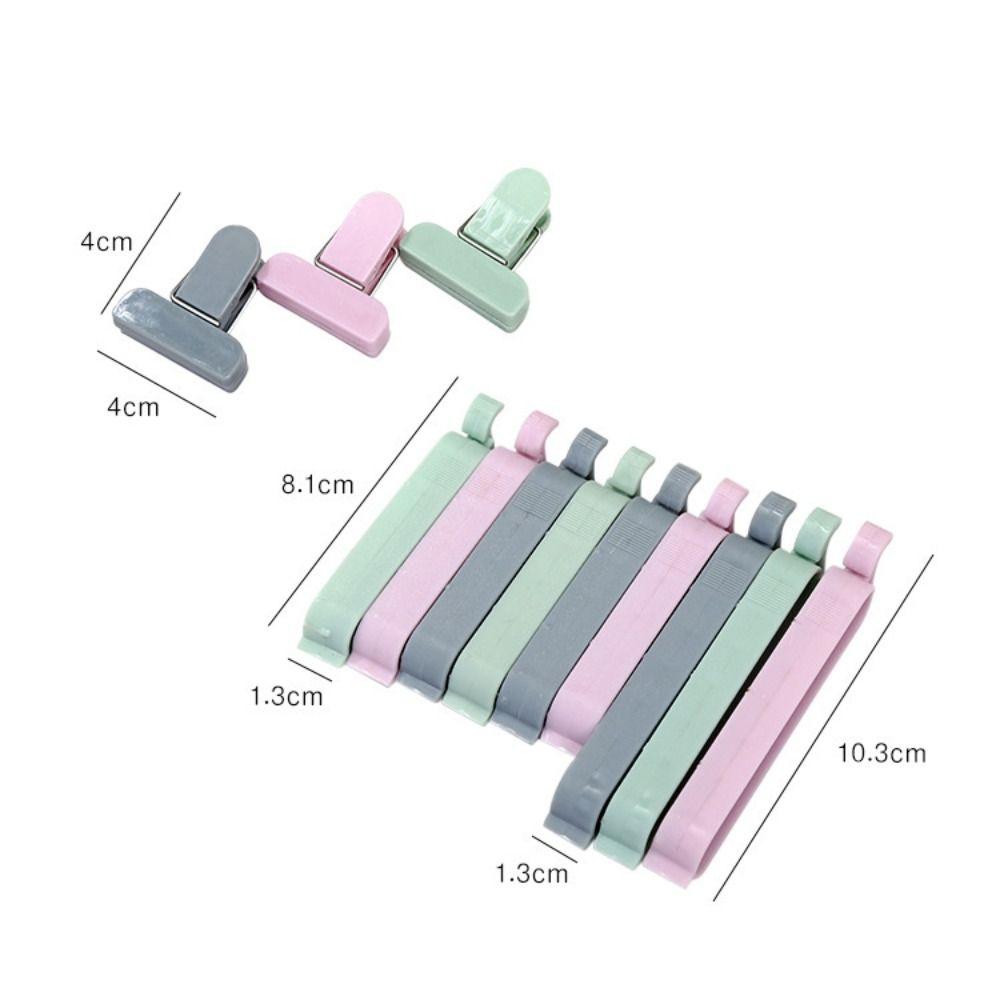 Portable 1 Set of 12 Snack Sealing Clips Plastic Solid Debris Bag Clips Practical Household Sealing Clip Kitchen Bag
