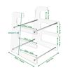 Comfortable Keyboard Stand Acrylic Keyboard Support 3-Tiers Keyboard Display Stand Desktop Organizer for Office Use