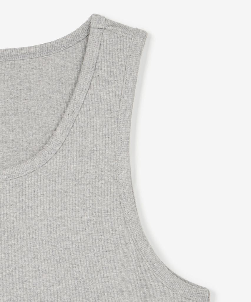 Tienjiti Ribbed Slim Sleeveless (Melange Gray) Tnts6E216G2