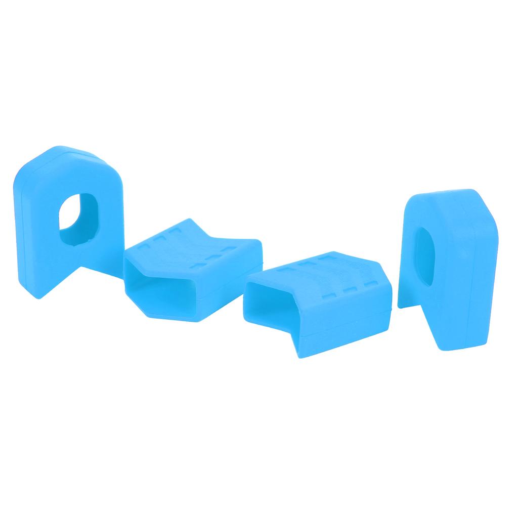 4 szt. Osłona ramienia korby roweru MTB Szosowego Nakładka na korbowód Osłona Silikonowe osłony korby Niebieski