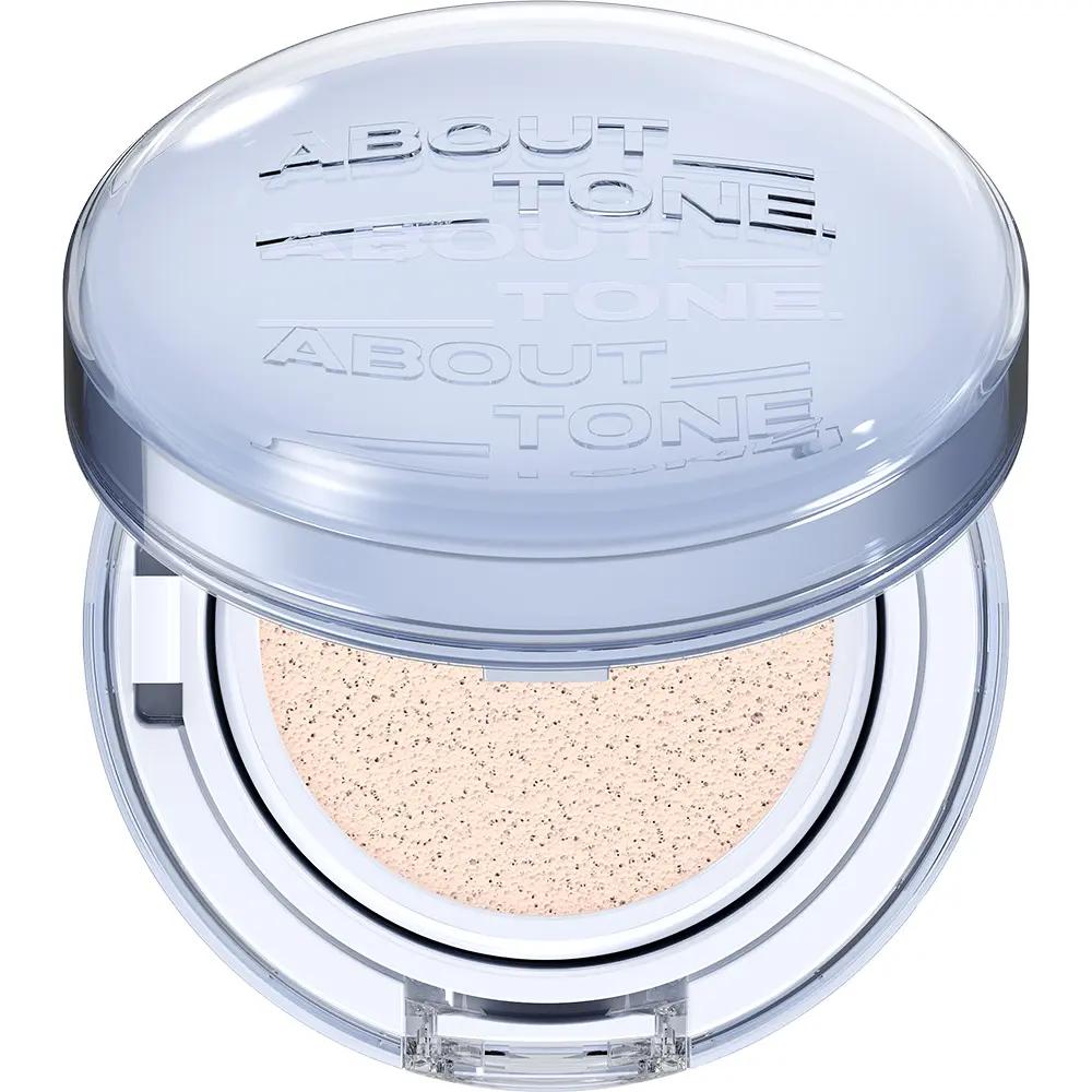 ABOUT_TONE Water Layer Fit Cushion SPF50+ PA++++ Hydrating Glow Cushion Foundation 14g