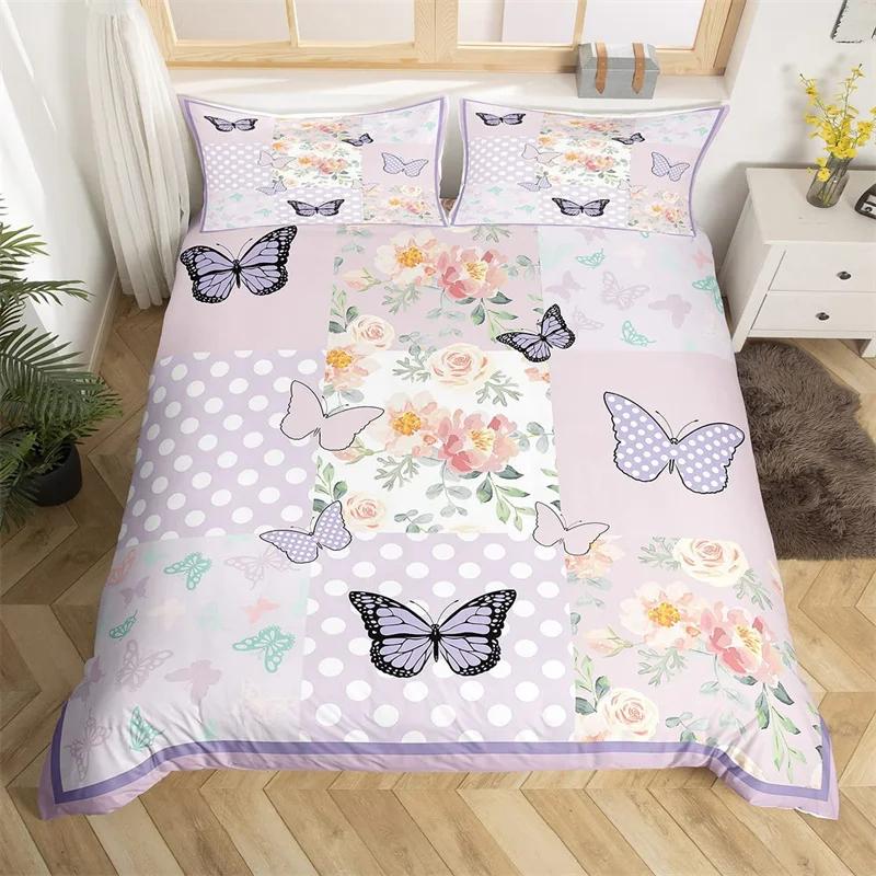 Rose Floral Bettbezug King Romantische Blumen Bettwäsche Set Mikrofaser Valentinstag Bettdecke Bezug Für Mädchen Frau Zimmer Dekoration