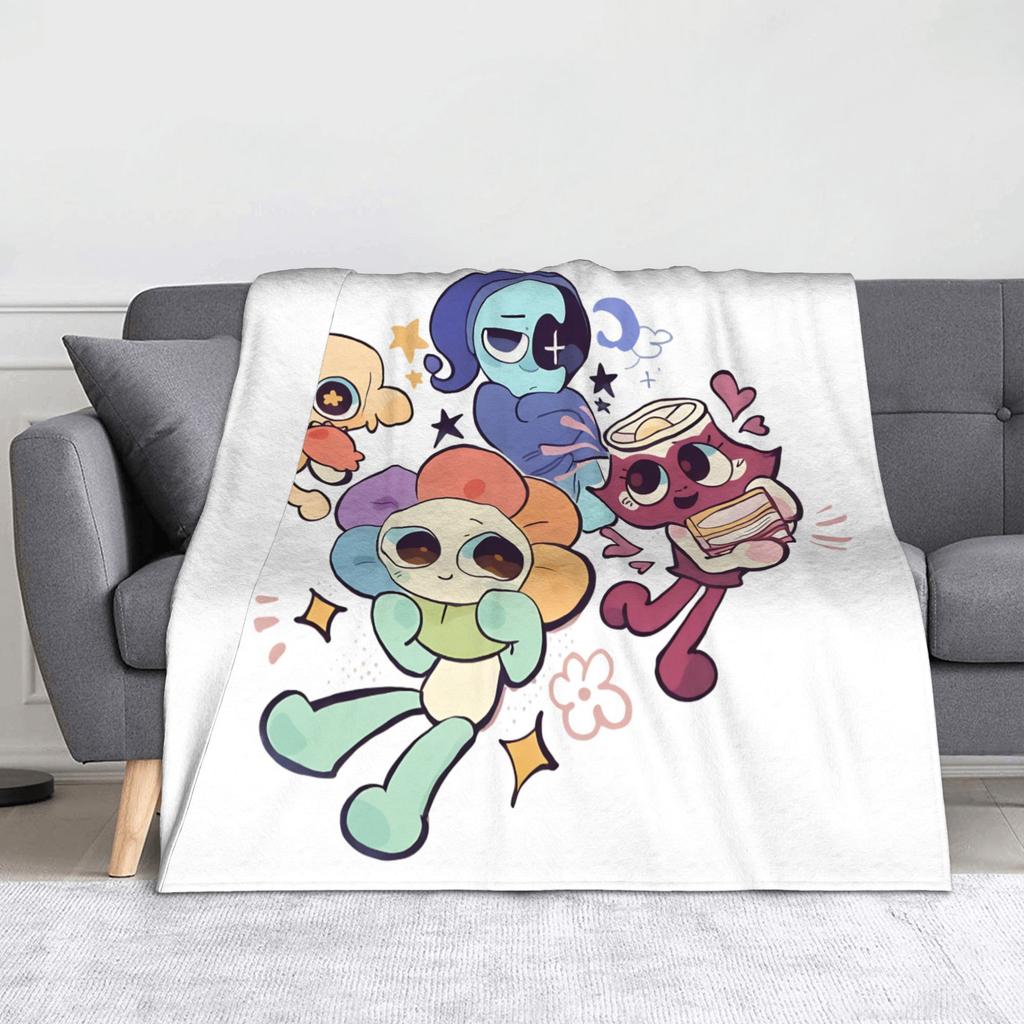 Dandys World Cartoon Fuzzy Blanket Horror Game Awesome Throw Blankets for  Sofa Bedding Lounge 150*125cm Quilt