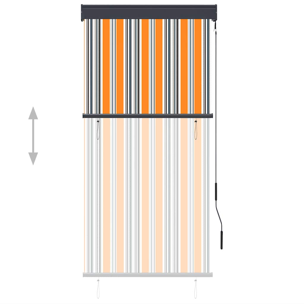 Vidaxl External Roller Blind, 80X250 Cm, Yellow-Blue