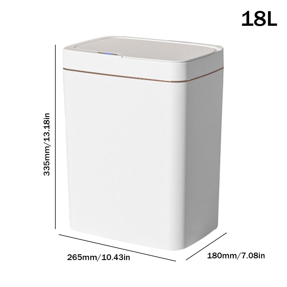 Non-Contact Narrow Smart Sensor Trash Can Smart Home 15/18L Automatic Bagging Electronic Trash Can Smart Bathroom Trash Can