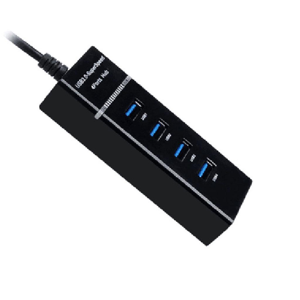 Portable USB 3.0/2.0 Splitter 4 Port USB Hub Power Adapter for Laptop PC Notebook Receiver High-speed Transmission
