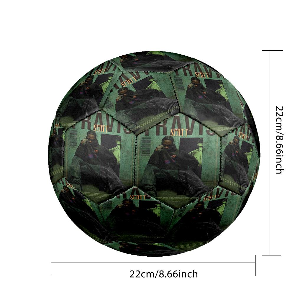 Travis Scott Size 5 Soccer Ball, Durable Standard Football For Training Match Outdoor Sports