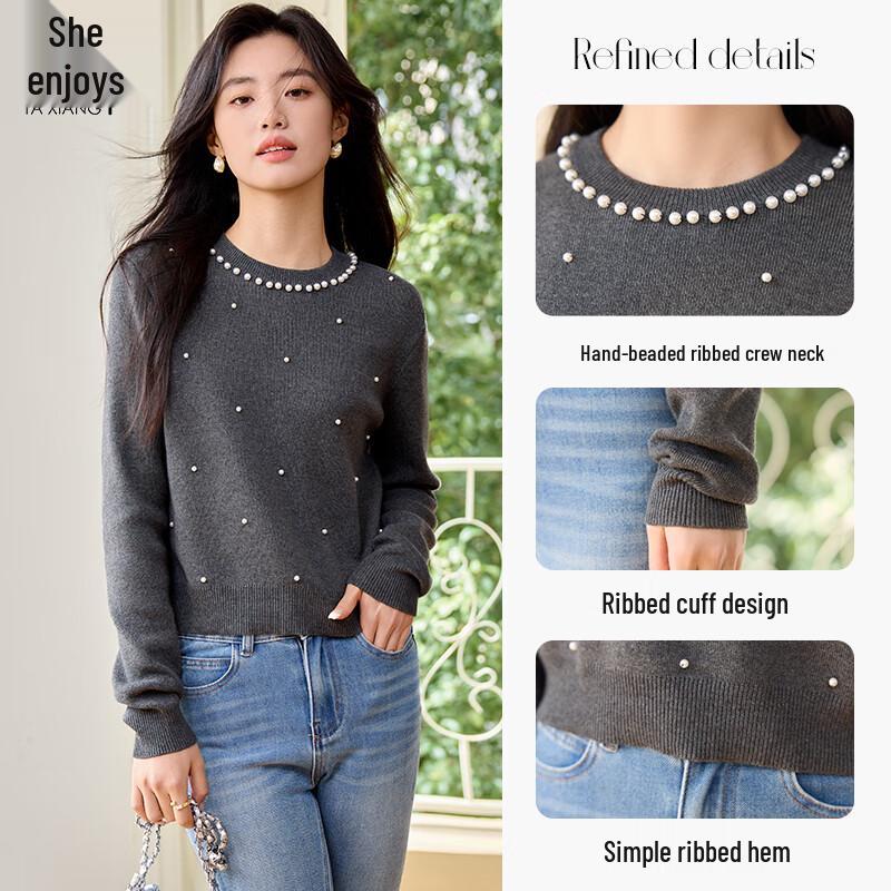 Women's Beaded Knit Sweater