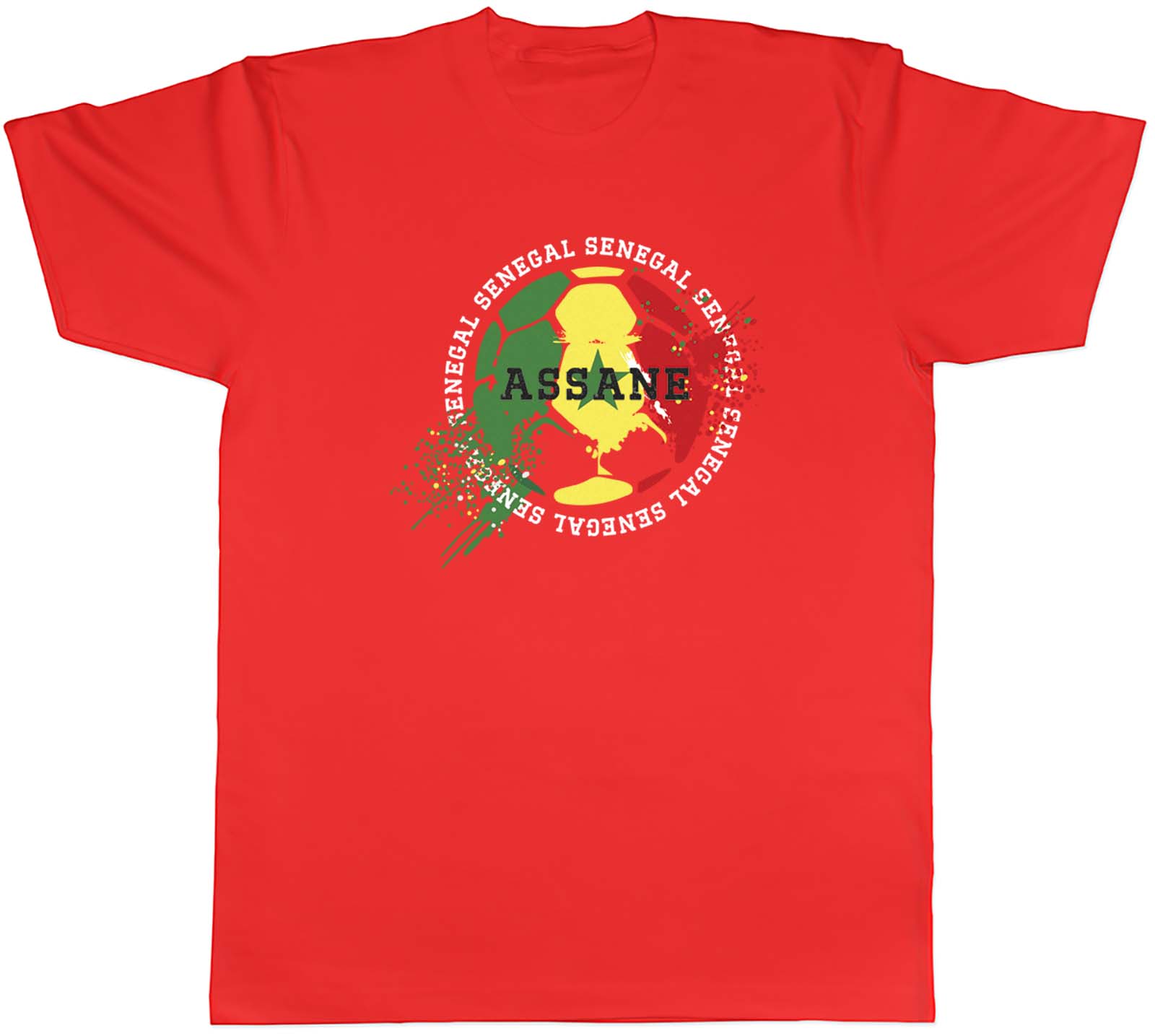 Personalised Senegal Football Sports Mens Unisex TShirt Tee Gift S
