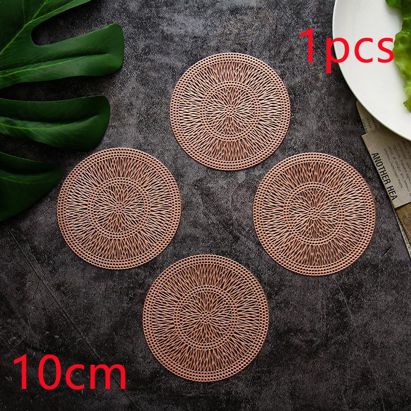 1/2/6 stuks Drankbeker Onderzetters Glazen Keukenmat PVC Placemat Hittebestendige Mat Tafel Placemats Eettafel Mat Warmte-isolatie Antislip