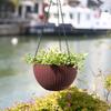 Yousheng Self-absorbing Flowerpot Rattan-like Weaving Texture And Absorbent Rope Flower Pot with Hanging Chain Planter for Indoor