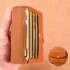 Solid Color Thin Envelope Card Bag Korean Style Snap Button Coin Purse Simple Mini Wallet  Outdoor