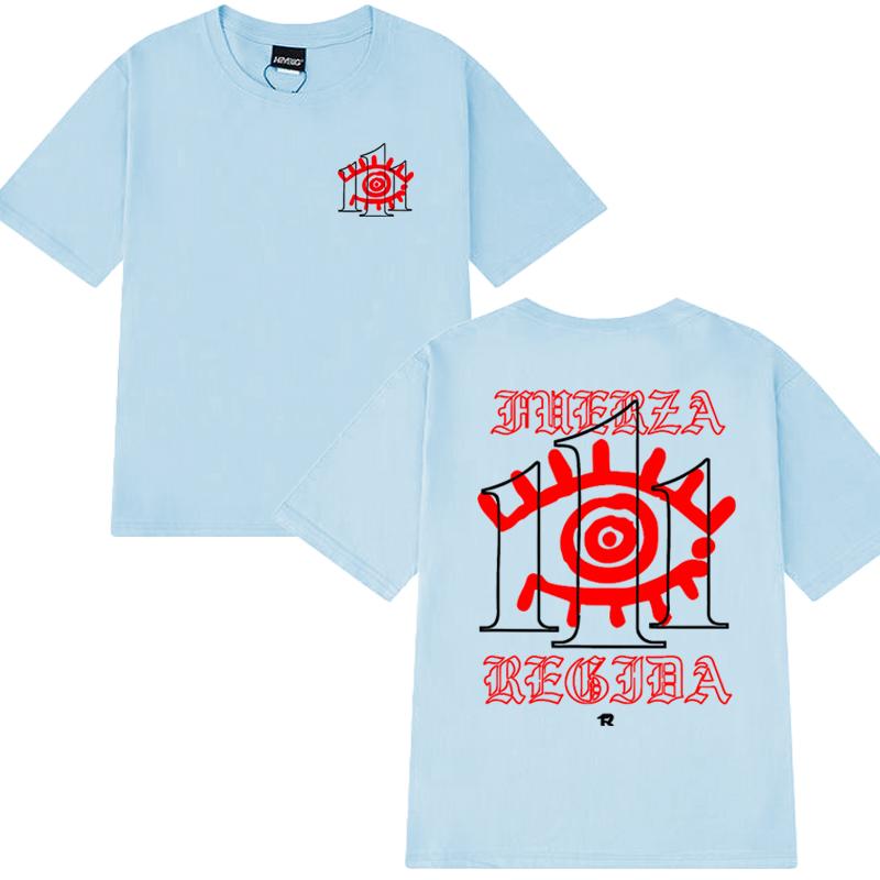 2025 New In Fuerza Regida 111XPANTIA Album Double Sided Printed T Shirt Men Women Vintage Hip Hop Streetwear Unisex Cotton Tops