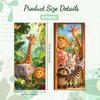 PVC Stickers Self-adhesive Decorative Stickers Decals for Trash Decoration Animals 820x380mm 2pcs/set