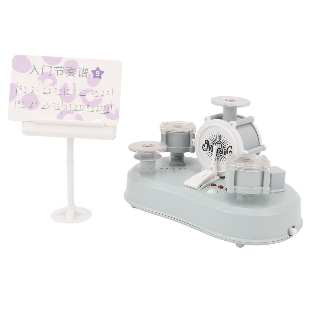 Finger Touch Drum Early Educational Simulation Electronic Tiny Desktop Finger Drum with Sound Light