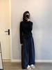 Plus Size Plaid Woolen Wide Leg Pants - Elastic Waist, Slimming, Hip Coverage, Women's Casual Straight Leg Long Pants