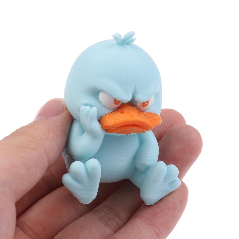 3D Printing Angry Duck Statue Angry White Eyed Funny Duck Humorous Indoor/Outdoor Home Decoration And Car Decoration