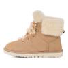UGG Ζεστά Casual Άνετα Μποτάκια Χιονιού Μήκους Μέχρι τη Μέση της Γάμπας με Κορδόνια από Δέρμα Σουέτ Αγελάδας Γυναικεία μποτάκια Άμμος 1130558-SAN