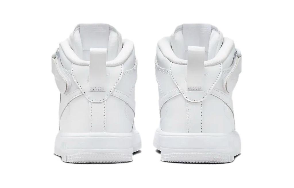 Nike Force 1 Mid EasyOn PS 'Triple White'
