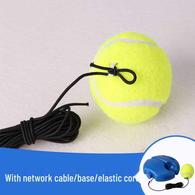 Tennis Trainer with Rebound Base and String for Solo Practice