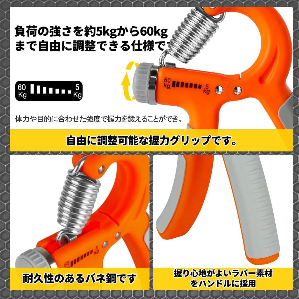 YOKELLMUX Hand Grips for Grip Strength Training, 5-60KG, Unisex.