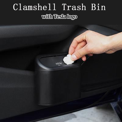 Car Trash Can for Tesla Model 3/Y/S/X 2023 Portable Garbage Box Camping Bin Garbage Bags Collect Phone Umbrella Holder Dustbin
