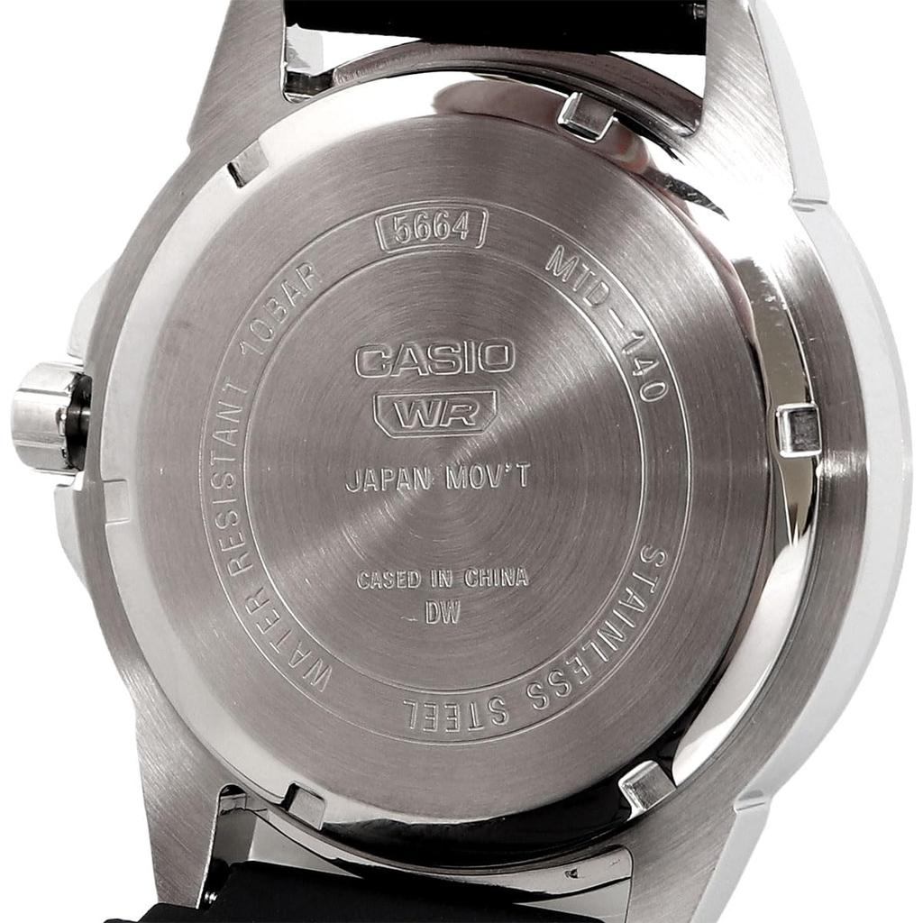 Casio Standard Analog Quartz Watch MTD-140-2AV Urethane Band Blue