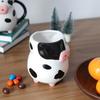 1pc Cute Cow Ceramic Mug, Handmade Large Capacity Milk Cup, Animal Themed Juice Cup, Birthday, Christmas, Valentine's Day Gift Back To School