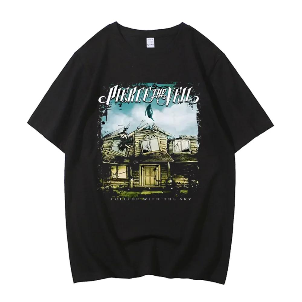 Pierce The Veil T Shirt Women Band Short Sleeve Cotton Black Unisex Shirt Tshirt Men Summer Casual Crew Neck Tees