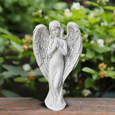 Živicoví anjeli Záhradná figúrka Socha Záhradná socha Výška 18 cm pre Záhradnú Pamätnú Dekoráciu Multifunkčná Ľahká