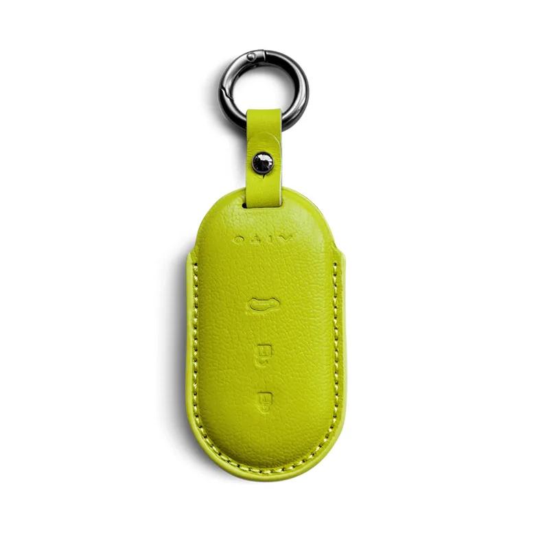 For AITO M9/M8 key set leather M5/M7 car key case buckle,New leather keycase
