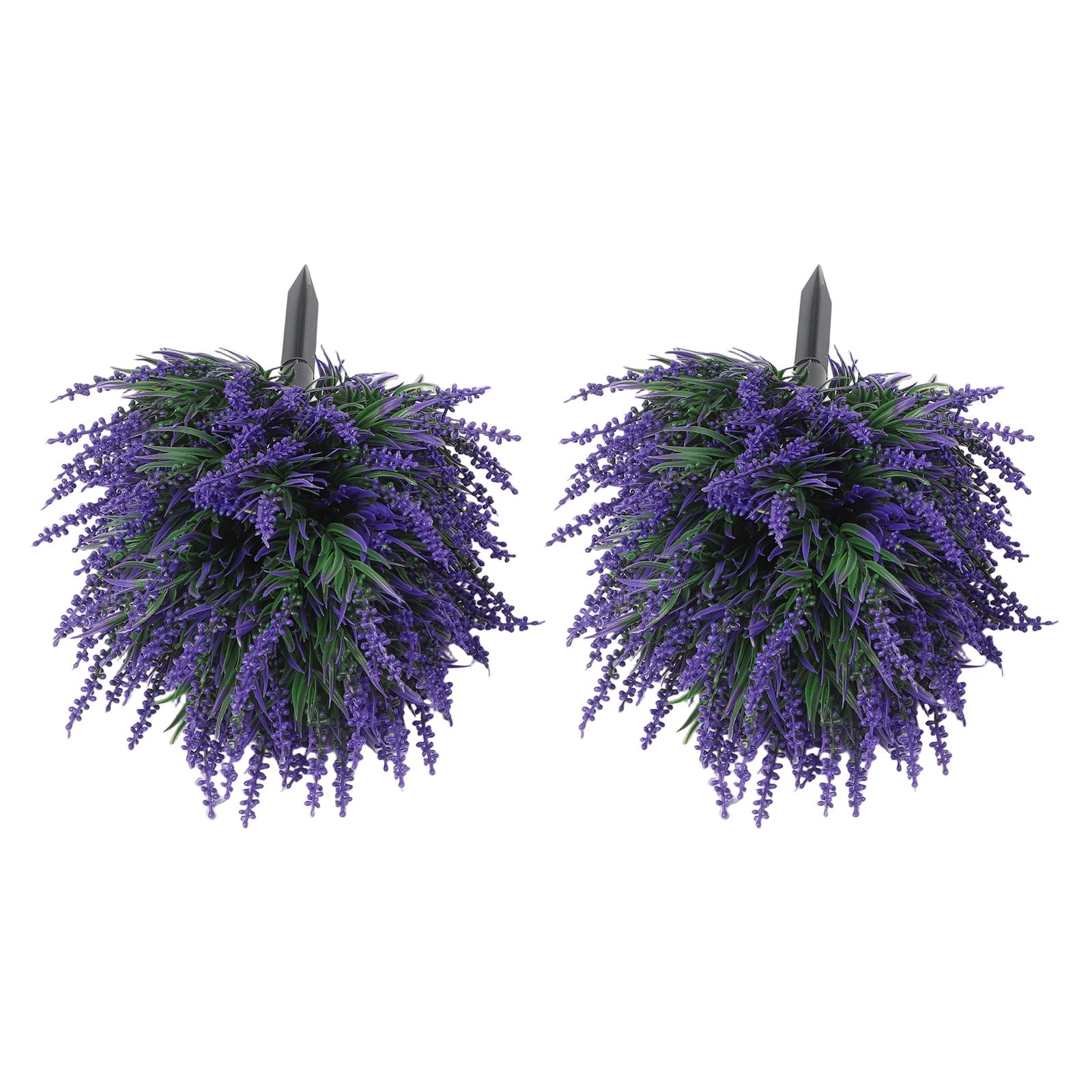

Set of 2 Artificial Lavender Boxwood Topiary Balls with Ground Spikes Great for Enhancing Outdoor Spaces and Gardens China Mainland