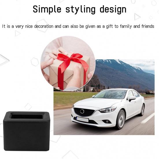 Augeny 2PCS Seat Belt Buckle Holder, Silicone Auto Rear Seatbelt Buckle Booster To Makes Receptacle Stand Upright For Easy Access, Universal Vehicle