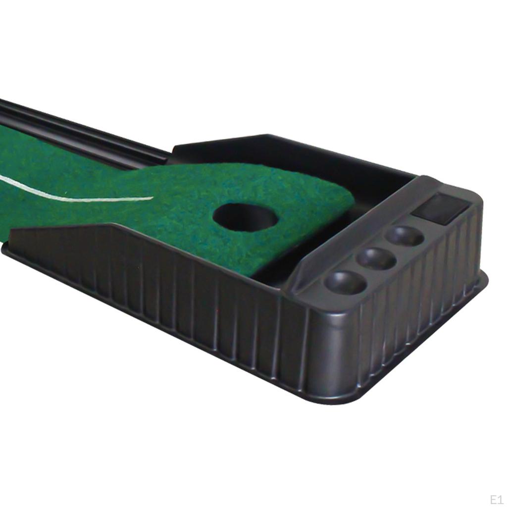 Golf Putting Mats, Training Aid Games with Ball Return Portable Mat for