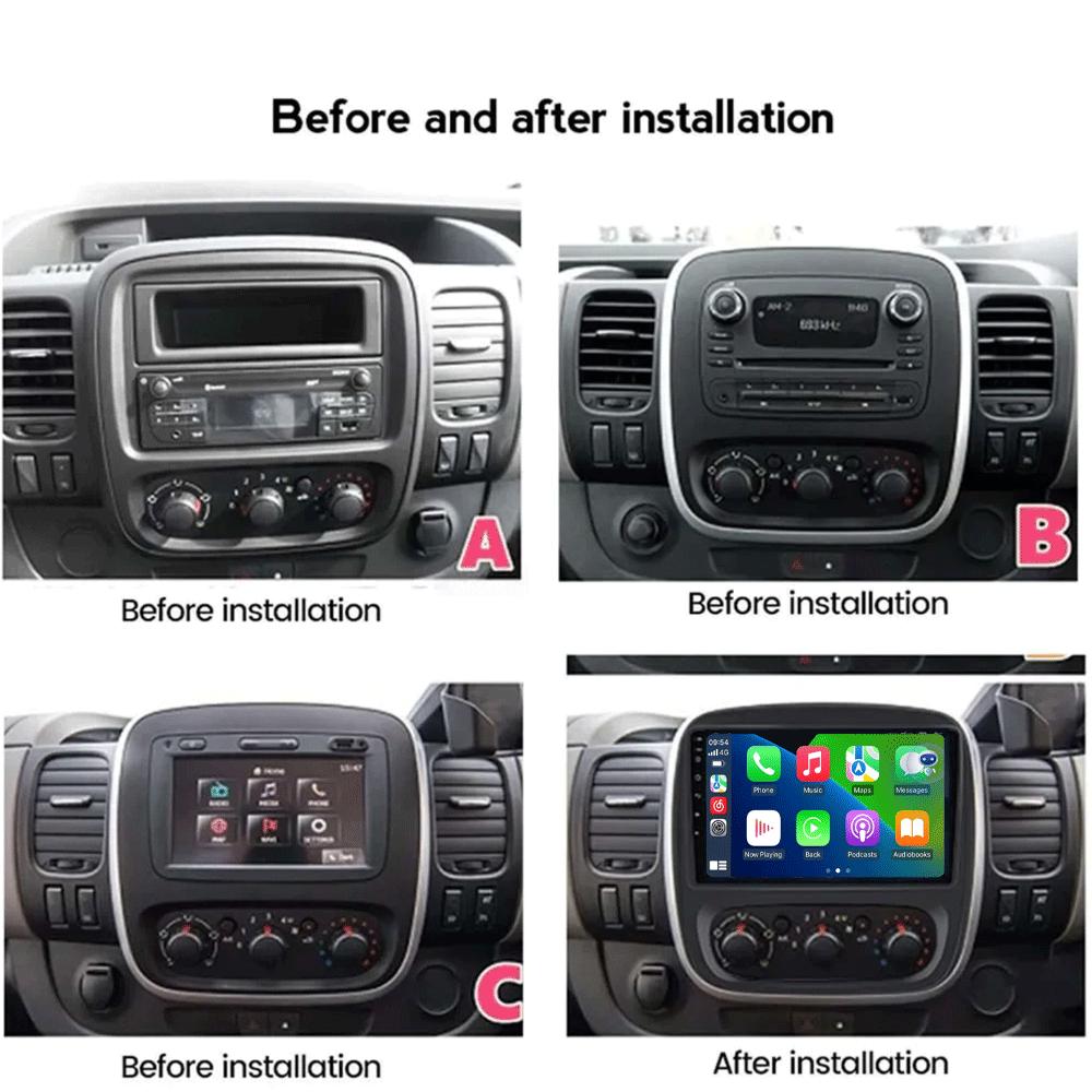 Android 12 Car Radio GPS for Renault Traffic 3 2014 - 2021 Opel Vivaro B 2014 - 2018 Multimedia Video Player Navigation Carplay