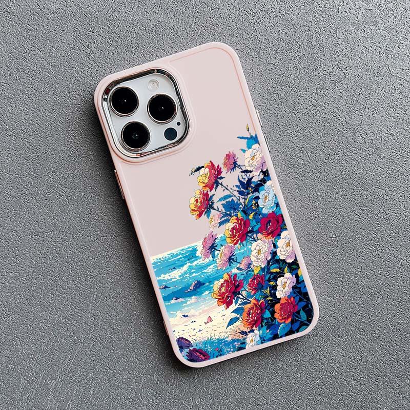 Summer Daisy Flower Phone Case for IPhone 11 12 13 14 15 Pro Max 15 14 8 7 Plus SE 2020 XS X XR Shockproof Silicone Back Cover