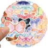 40 Cartoon Colorful Butterfly Graffiti Stickers Trolley Box Water Cup Diary Waterproof DIY Stickers