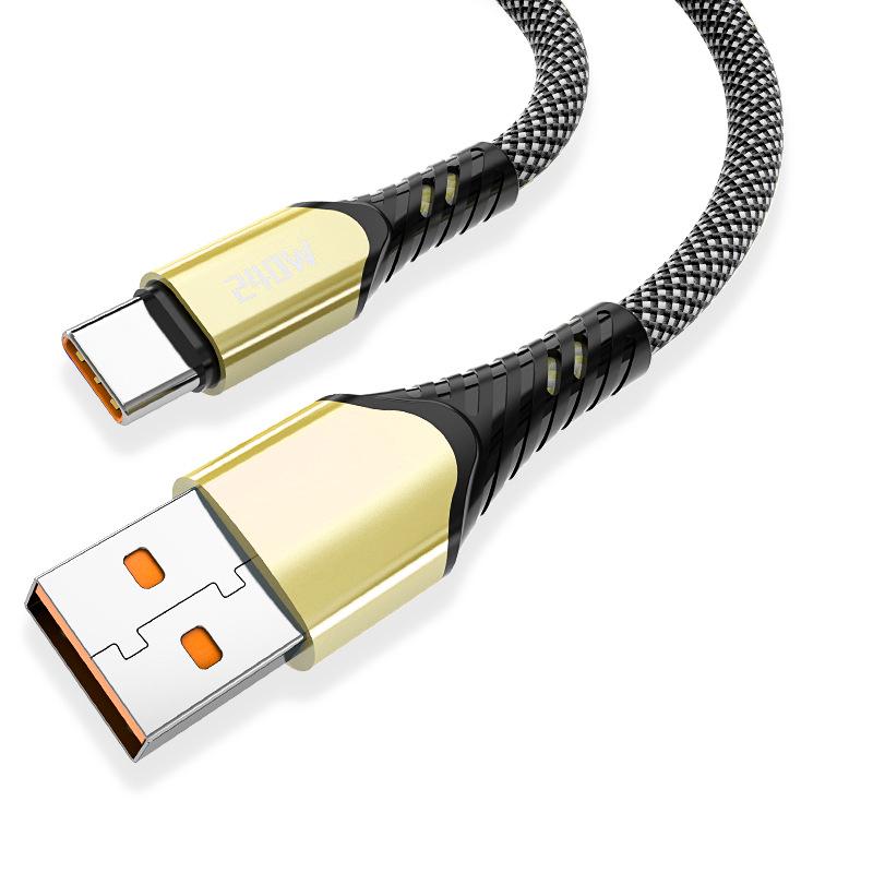 240W Type-C Fast Charging Cable for Huawei, Vivo, Oppo, Honor 6A Flash Charge