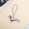 Multipurpose PU Leather Animal Keychain Decoration Dog Key Ring Accessory For Office Commute Or Casual Outings