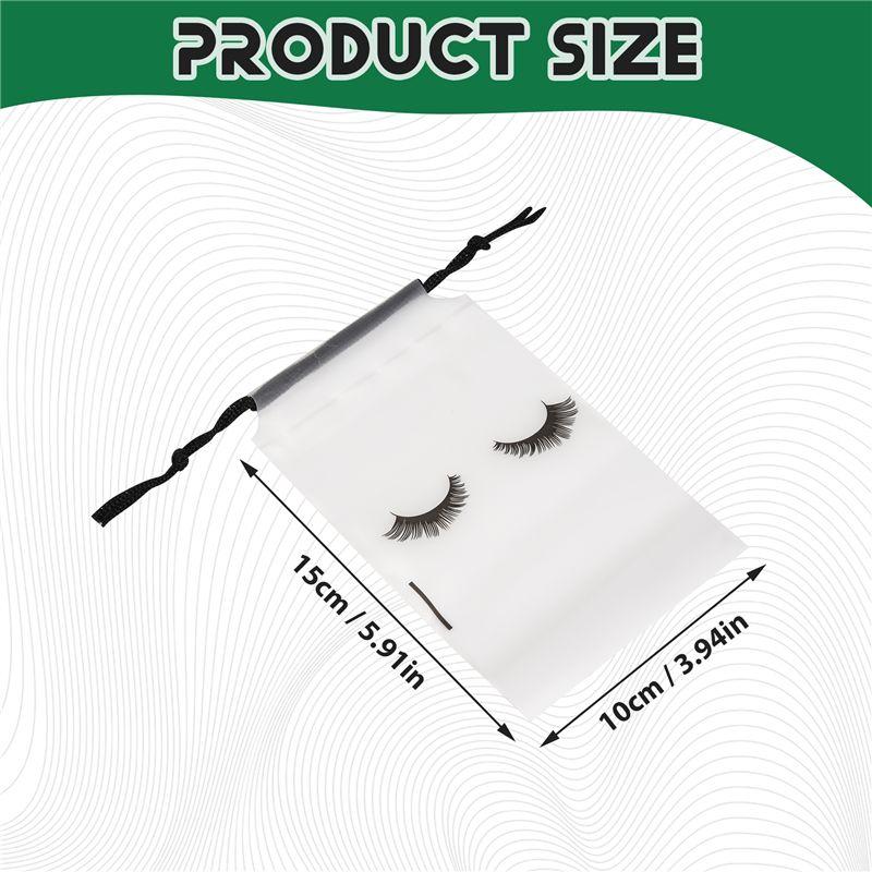 SHGO-100Pcs Lash Bags For Clients Lash Goodie Bags For Clients Lash Aftercare Bags Eyelash Extensions Makeup Bags