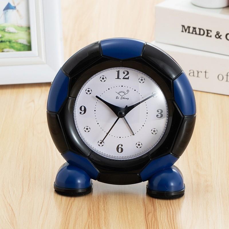 Soccer Ball Alarm Clock With Silent Scan Movement For Kids Bedroom Decor