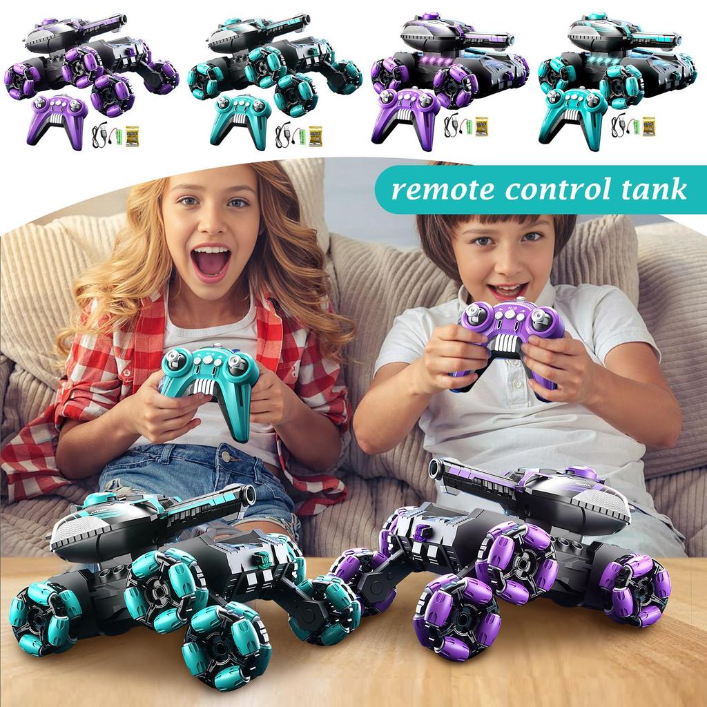 Water Bomb Tank Remote Control Car Toy Children's Gesture Sensing Four-wheel Drive Off-road Vehicle