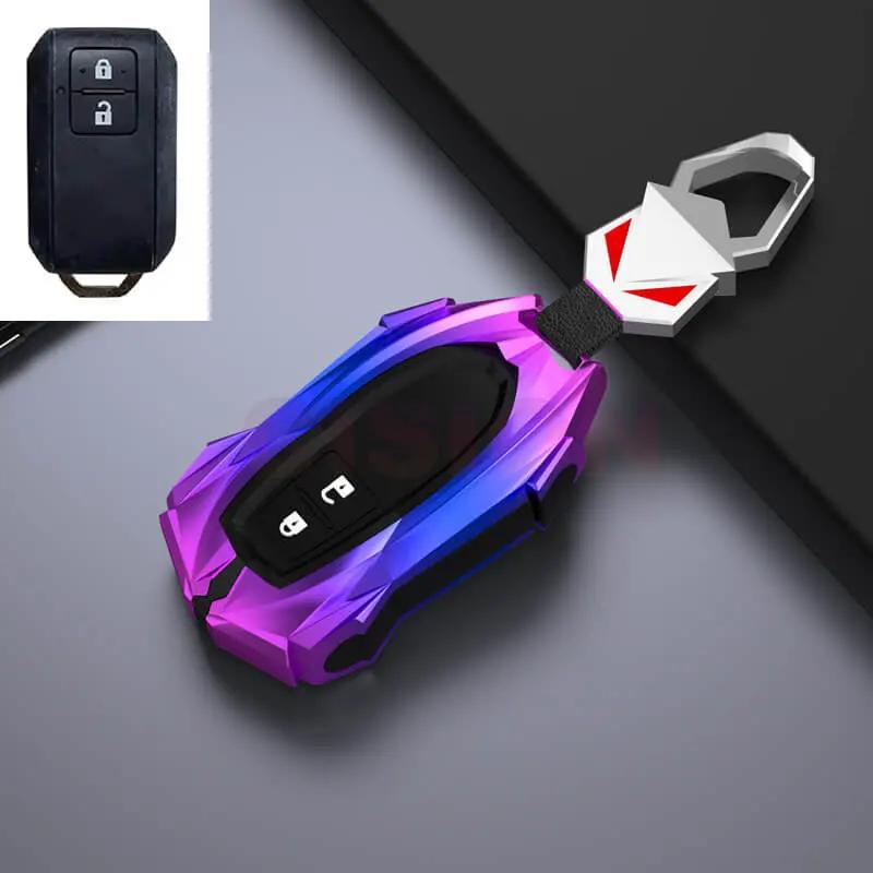 Smart Car Key Fob Shell Case Cover Holder Chain Protector For Suzuki Ertiga XL7 Swift SX4 S-Cross Grand Vitara Ciaz Ignis Baleno