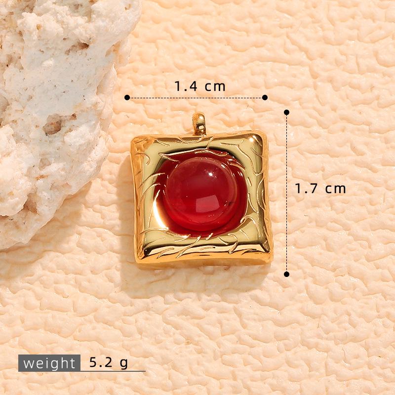 Multicolor Natural Tiger Eye Stone 18k Gold-Plated Necklace & Earrings Accessories