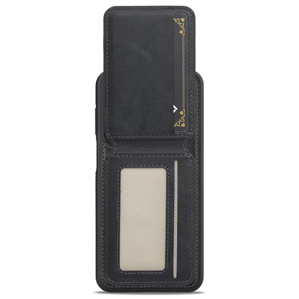 For Samsung Galaxy S24+ Magnetic Case Detachable Card Holder Leather+TPU Mobile Cover
