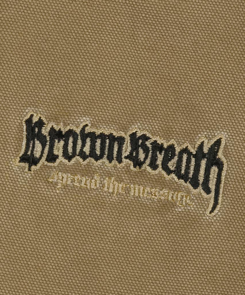 Brownbreath Oxford Hood Zip Up - Beige