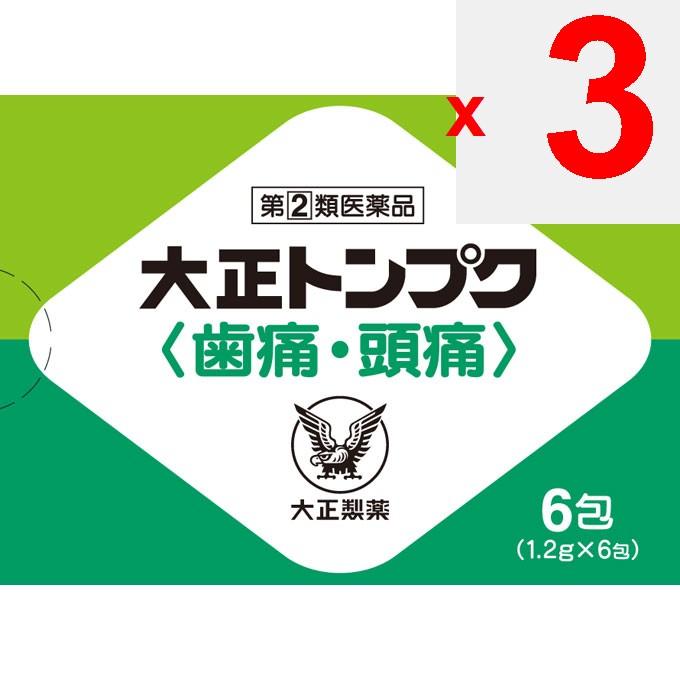 Taisho Taish? Tompuku 6 Packs Acetaminophen Main Indications: -Pain Relief for Toothache, Post-extraction Pain, Headache, Sore Throat, Back Pain, Stif